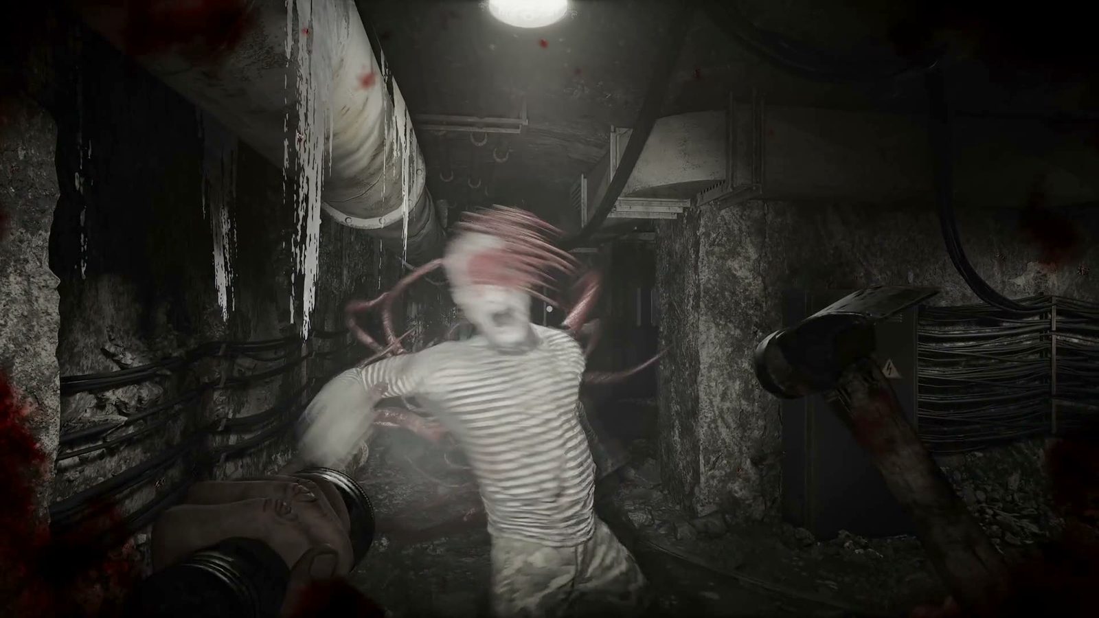 Official Steam store screenshot — the aftermath of a close-range fight